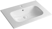 Sapho Piedra keramische wastafel met kraangat 71x46.5cm wit glans