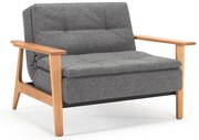 Innovation Living Dublexo Frej Natural Fauteuil Met Eiken Armleuningen