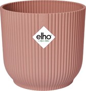 elho Vibes Fold Rond 22 - Delicaat roze (Roze) - Diameter 22 x H 20 cm - Ideaal voor binnen - 100% gerecycled
