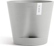 Ecopots bloempot Venice 2 40 - Rond - White Grey - Diameter 40,2 x H35,7 cm