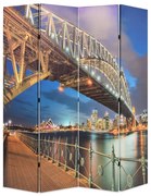 vidaXL Kamerscherm inklapbaar Sydney Harbour Bridge 160x170 cm