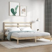 vidaXL Bedframe massief hout 180x200 cm 6FT Super King