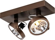 Design spot donkerbrons 2-lichts draai en kantelbaar - Go