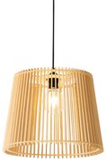 Landelijke buiten hanglamp hout IP44 - Jayla Landelijk E27 IP44 Buitenverlichting rond