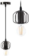 Plafondlamp hangend in de loft zwarte glans stijl APP595-1CP