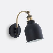 Wandlamp in ijzer en messing, Zantar