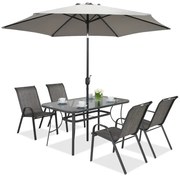 Parasol Perugia ∅3m Garden Point grijs