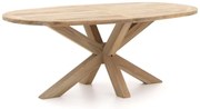 + 10% kassakorting | Tuin eettafel ROUGH | Ovaal | Tuintafel Teakhout | 200x110cm | 6 personen | Kees Smit Tuinmeubelen