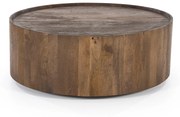 Eleonora Zayn Salontafel Bruin Hout Rond 80 Cm - 80 X 80cm.