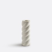 Gedraaide keramische kandelaar H12,5 cm Vavy