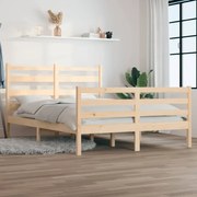 vidaXL Bedframe massief grenenhout 160x200 cm