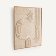 Muurdecoratie in geweven palmbladeren, Telaga