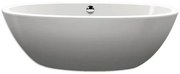 Xenz Britt vrijstaand bad - 190x94x60 - incl. sleuf overloop/afvoer - Acryl - wit glans 7004-01-S01