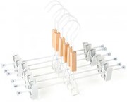 Set Van 6 Hangers Met Clip Säly Wit - Sklum