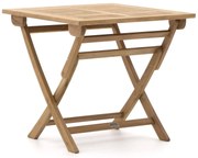 Inklapbare tafel Sunyard | Vierkant  | Tuintafel Teakhout | 80x80cm | 2 personen | Kees Smit Tuinmeubelen
