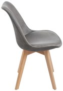 Set van 4 Synk Fluwelen Stoelen