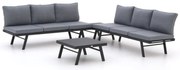 Hoek loungeset Forza  | 6 personen | Loungeset Grijs | Hoekbank Aluminium | 270x270cm | Kees Smit Tuinmeubelen