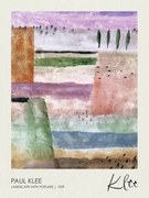 Kunstreproductie Landscape with Poplars (1929), Paul Klee