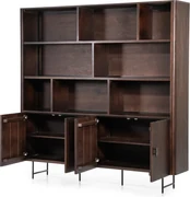 355 x 305 x 330 mm brievenbak bureau organizer, 2,3-5,6 cm verstelbaar A4 stapelbaar liggend, papierlade, opbergsysteem bureau organizer, archivering (bruin, 5 compartimenten) | NL