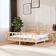 vidaXL Bedframe massief grenenhout 180x200 cm 6FT Super King