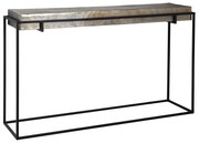 Richmond Interiors Calloway Sidetable Industrieel Aluminium - 139 X 37cm.