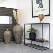 House Nordic Wandtafel Avery met 2 schappen zwart