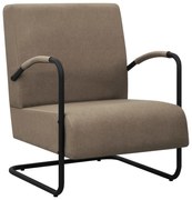 vidaXL Fauteuil stof taupe