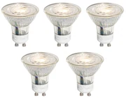 Set van 5 GU10 50mm 3-staps dimbaar in Kelvin LED lampen helder 4.9W 450 lm 2000-2700K