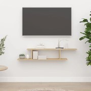 vidaXL Tv-wandschap 125x18x23 cm spaanplaat sonoma eikenkleurig