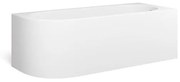 Looox Bath collection hoekbad - 170x70x55cm - rechts - mat wit coolcornermwr