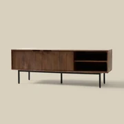 Tv-meubel Hout Met Ribbels (staand/hangend) 140 Cm - 140x40x50cm.