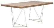 TemaHome Multi 160 Trestles Walnoot Bureau Met Chroom 160 Cm - 160 X 90cm.