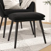vidaXL Voetenbank 45x29,5x39 cm fluweel zwart