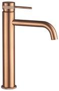 Wastafelkraan Rea Lungo Grip Copper Brush High