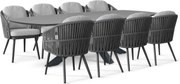 Tuinset 8 personen 300 cm Rope Grijs Santika Furniture Santika