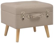 vidaXL Opbergkruk 40 cm stof beige