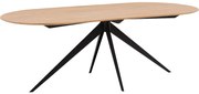 Goossens Excellent Eettafel Floyd, Semi rond 220 x 100 cm