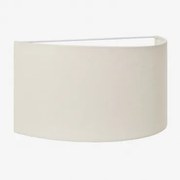 Kiraz Linnen Wandlamp ↔︎ 35 X ↑20 Cm & Linnen Biała - Sklum