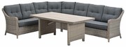 Garden Impressions Nova lounge dining set 5-delig - mystic grey