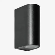 Buitenwandlamp Met 2 Xilven Lichtpunten Zwart - Sklum