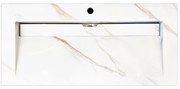 Lambini Designs Quri keramische wastafel 100cm marmer met 1 kraangat