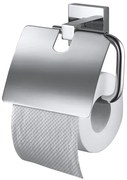 Haceka Mezzo Toiletrolhouder - met klep - chroom 1208625
