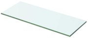 vidaXL Wandschap transparant 50x15 cm glas