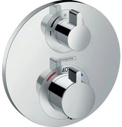 Hansgrohe Ecostat S afbouwdeel voor inbouwkraan thermostatisch met met stop en omstelkraan voor 2 douchefuncties chroom 15758000