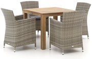 Forza Barga/ROUGH-S 90cm dining tuinset 5-delig