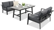 Aluminium tuinmeubelen Sydney Apetito Comfort 4 Garden Point antraciet