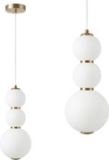LED hanglamp plafondlamp LHJ113-3CP geborsteld goud