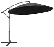 vidaXL Zweefparasol met aluminium paal 3 m antraciet