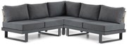 Hoek loungeset 5 personen Aluminium Grijs  Lifestyle Garden Furniture Lorenzo