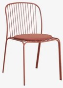Set Van 2 Tuinstoelen Van Staal Anerina Terracota & Terracota - Sklum